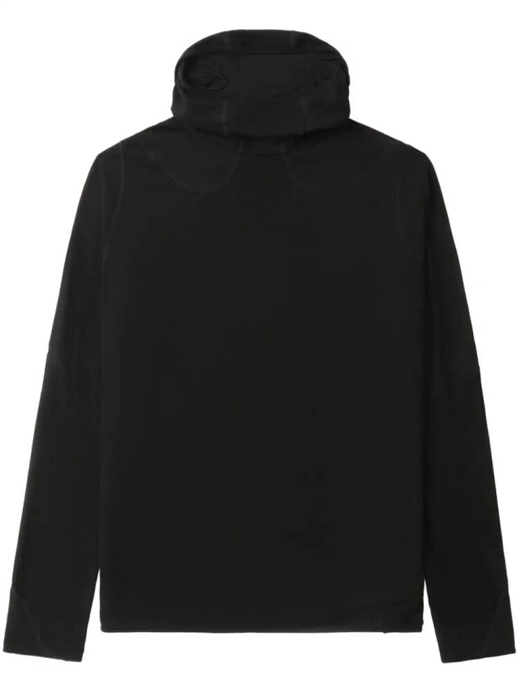 Post Archive Faction panelled tonal-stitching hoodie - Black Cover