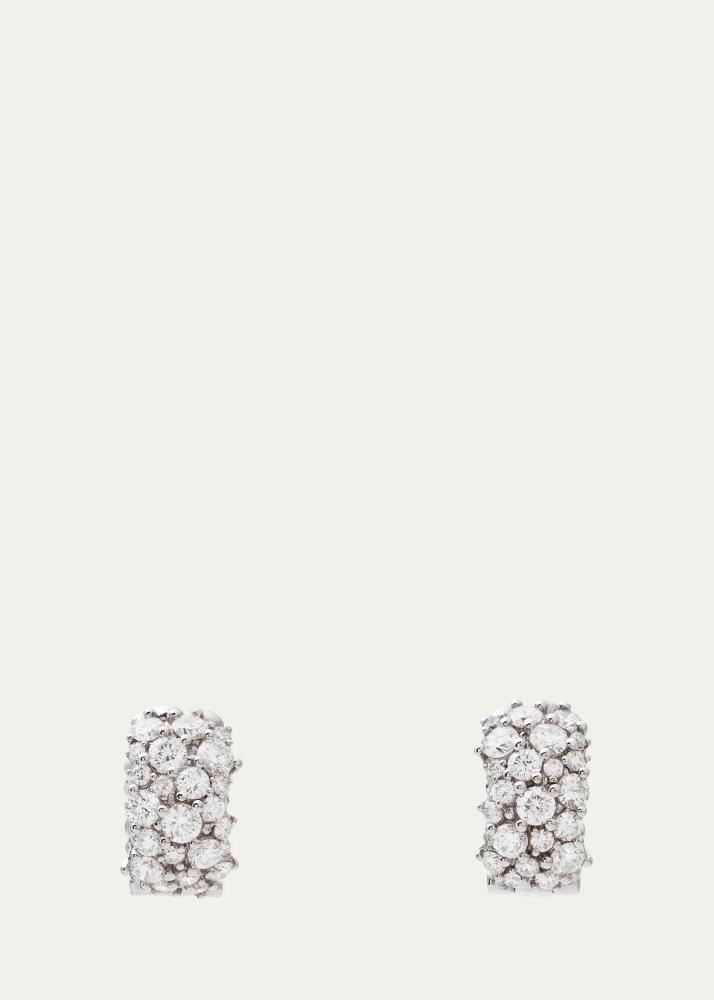 Paul Morelli 18K White Gold Small Confetti Diamond Snap Hoop Earrings Cover