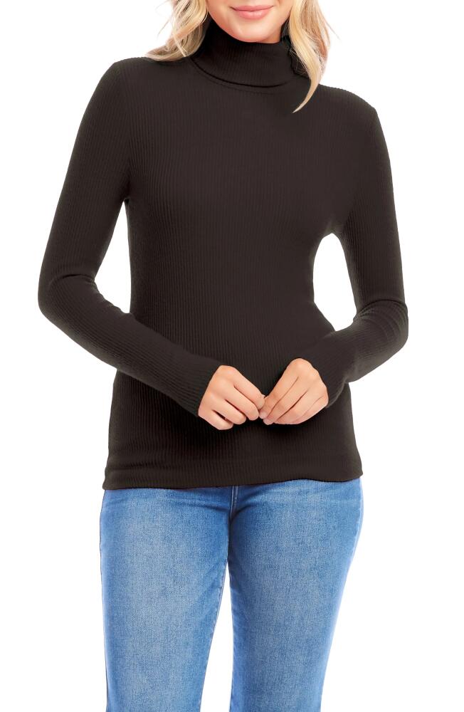 Karen Kane Turtleneck Rib Top in Brown Cover