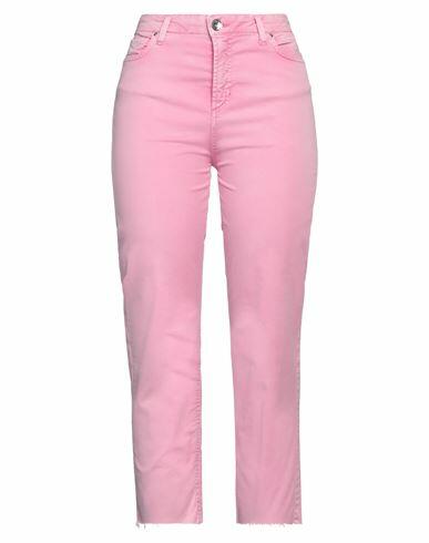 Take-two Woman Jeans Pink Cotton, Elastane Cover