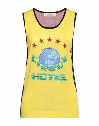 Circus Hotel Woman Sweater Yellow Cotton, Viscose, Polyester Cover