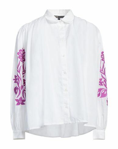 Maje Woman Shirt White Cotton Cover