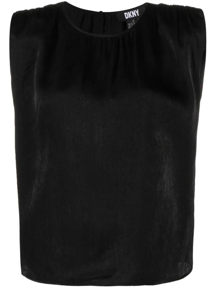 DKNY crew-neck sleeveless tank top - Black Cover