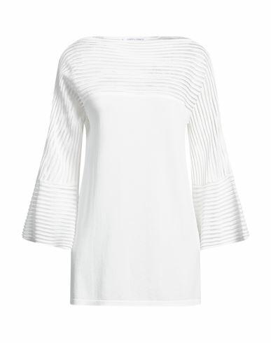 Alberta Ferretti Woman Sweater White Viscose, Polyamide Cover