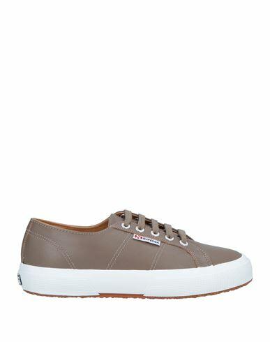 Superga Woman Sneakers Dove grey Soft Leather Cover