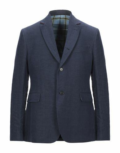 Ermanno Scervino Man Blazer Midnight blue Linen Cover