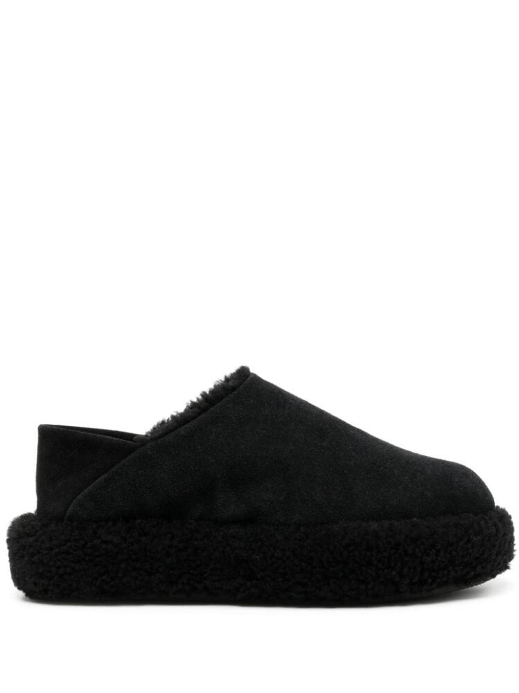 Natasha Zinko Monster shearling convertible slides - Black Cover