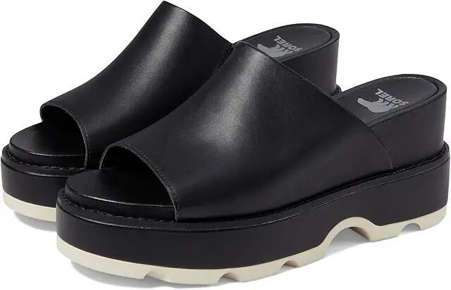 SOREL Joanie IV Slide Wedge (Black/Sea Salt) Women's Shoes Cover