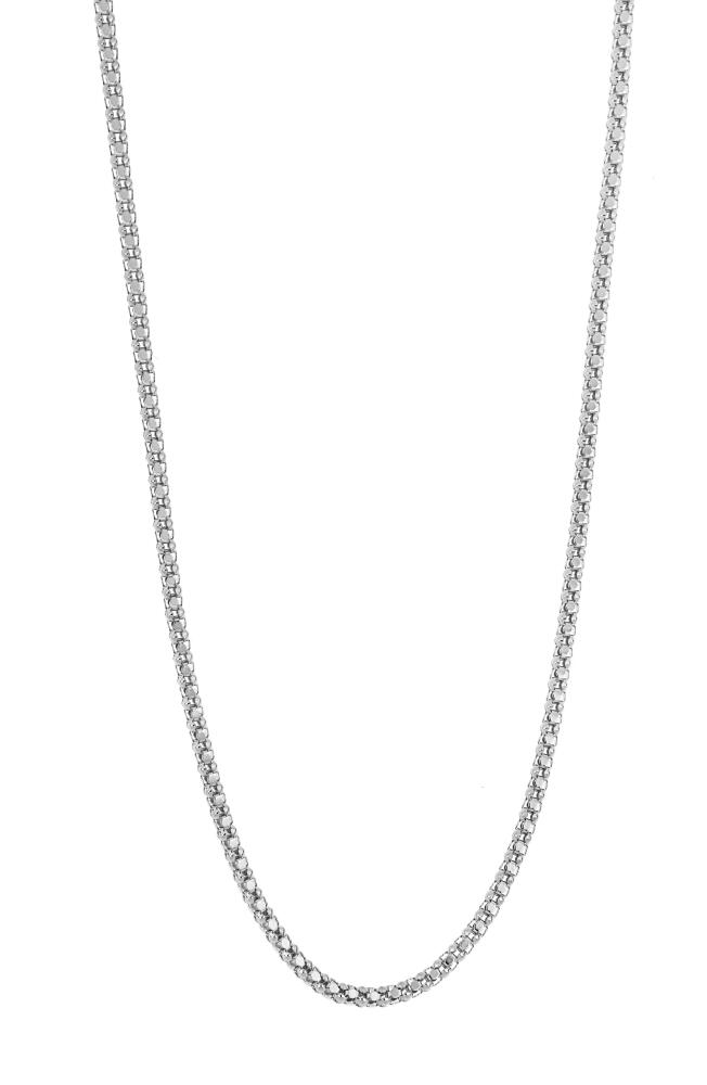 Bony Levy Men's 14K Gold Interlocking Chain Necklace in 14K White Gold Cover