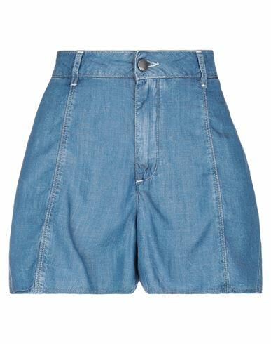 Karl Lagerfeld Woman Denim shorts Blue Lyocell Cover