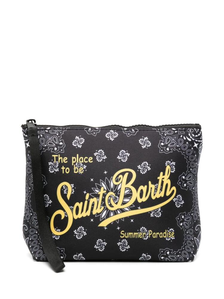 MC2 Saint Barth bandana-print wash bag - Black Cover