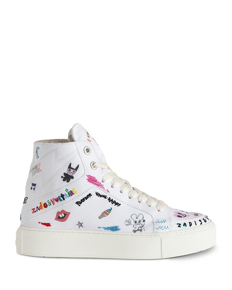 Zadig & Voltaire Women's La Flash Lace Up High Top Sneakers Cover