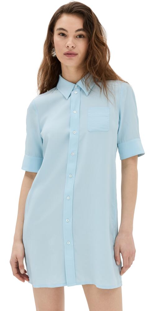 CO Short Sleeve Shirt Dress Blue Cover