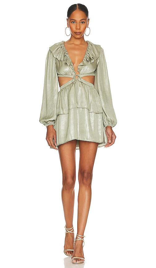 Tularosa Evie Mini Dress in Sage Cover