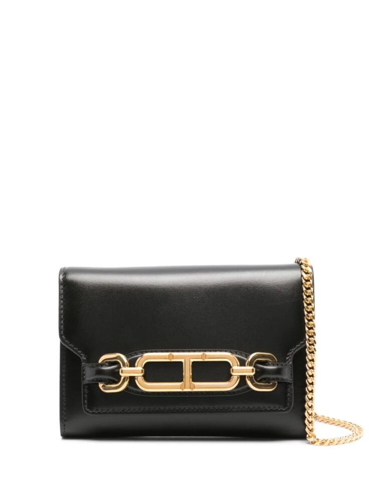 TOM FORD logo-plaque clutch bag - Black Cover