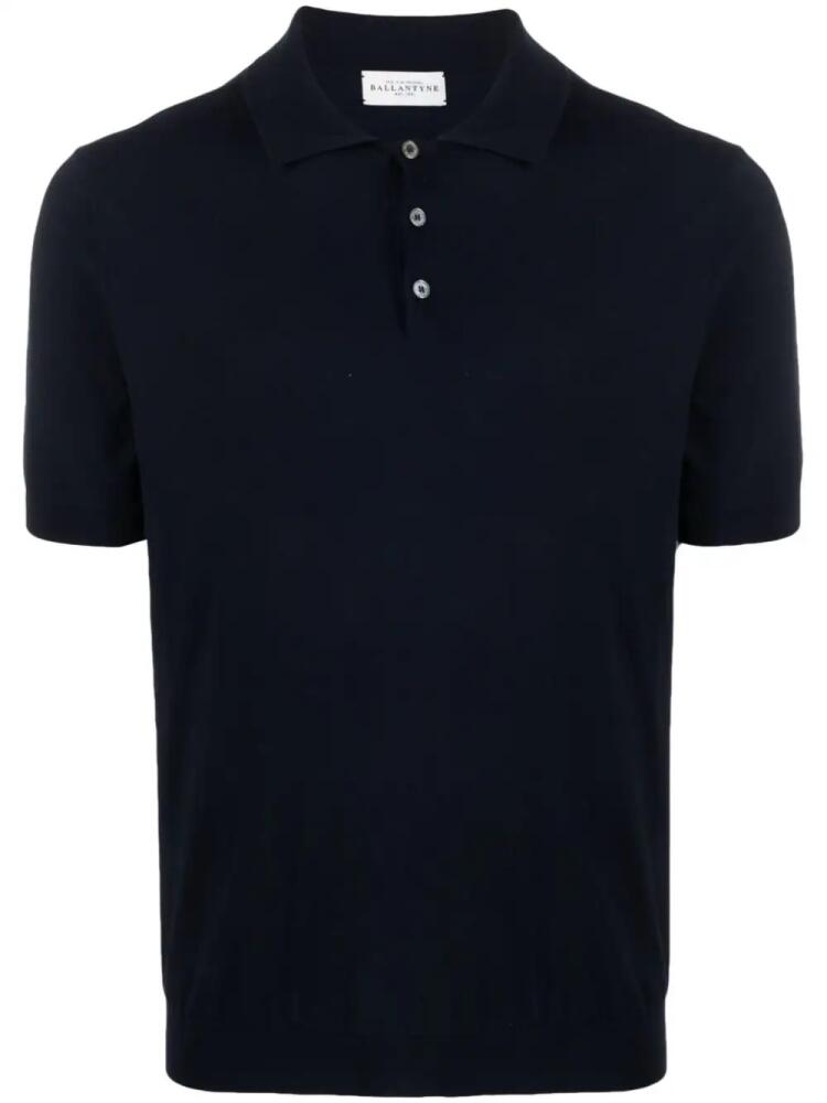 Ballantyne short-sleeve cotton polo shirt - Blue Cover