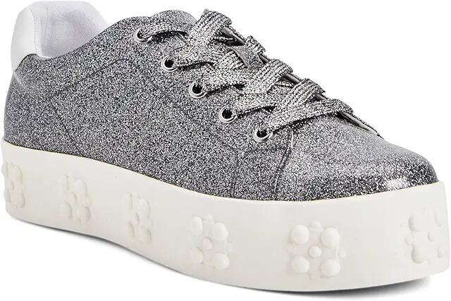 Katy Perry The Florral Sneaker (Silver) Women's Shoes Cover