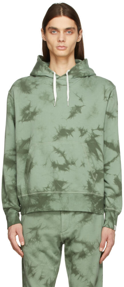 rag & bone Green Tie-Dye Terry Hoodie Cover