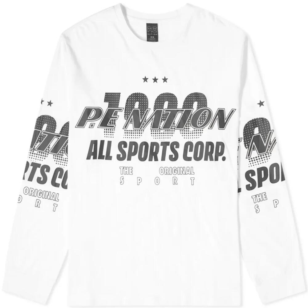 P.E Nation Women's Long Sleeve Contenders Motocross T-Shirt in Optic White Cover