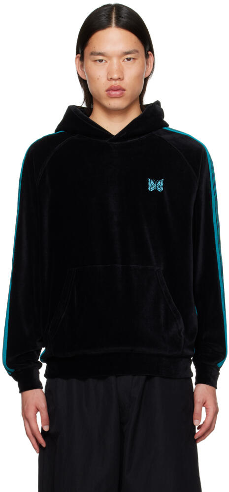 NEEDLES Black Track Hoodie Cover