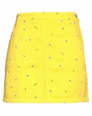 Kenzo Woman Mini skirt Yellow Cotton Cover