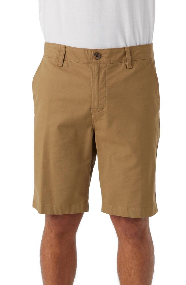 O'Neill Jay Stretch Flat Front Bermuda Shorts in Dark Khaki Cover