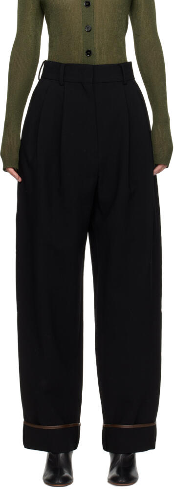 Recto Black Pleated Trousers Cover