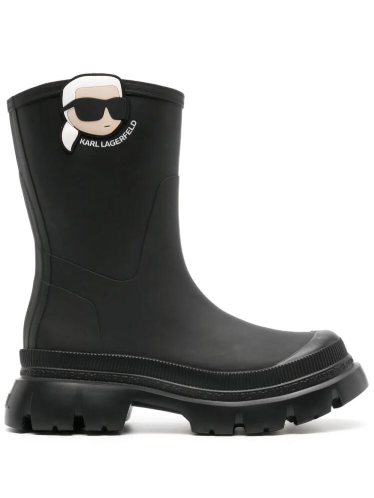 Karl Lagerfeld Ikonik Karl slip-on boots - Black Cover