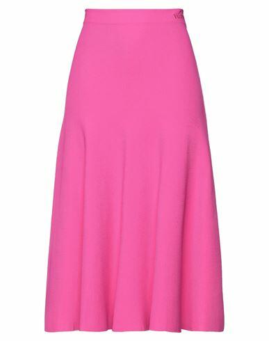 Valentino Garavani Woman Midi skirt Fuchsia Viscose, Polyester Cover