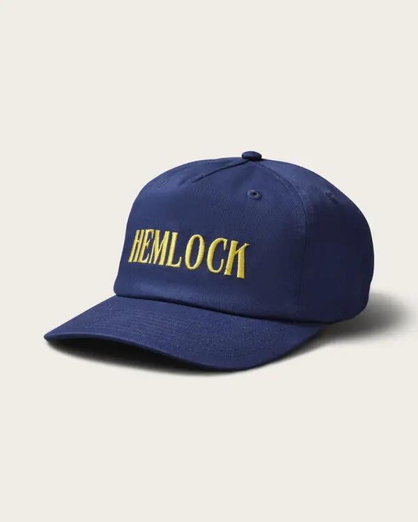 Hemlock Morris 5 Panel Hat in Navy Cover