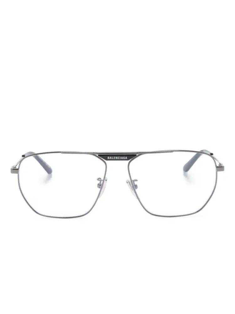 Balenciaga Eyewear Tag 2.0 pilot-frame glasses - Black Cover