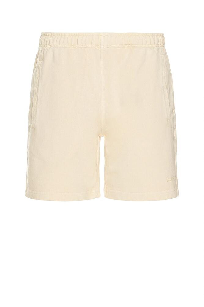 SATURDAYS NYC Austin Pigment Dyed Sweatshort in Cream Cover