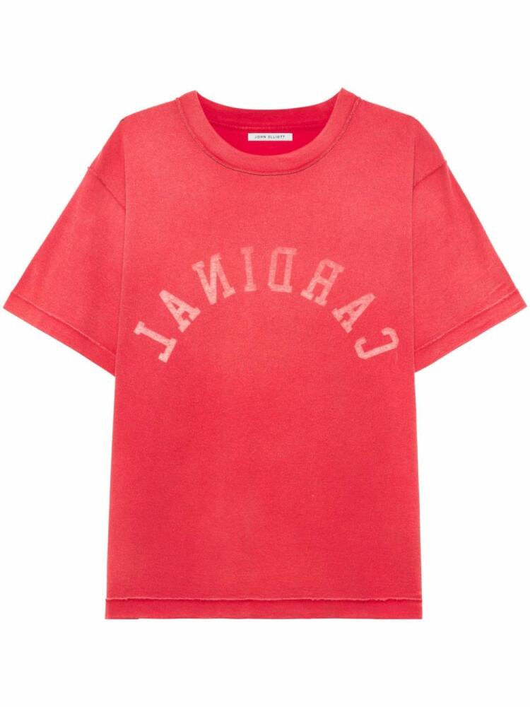 John Elliott Rush cotton T-shirt - Red Cover