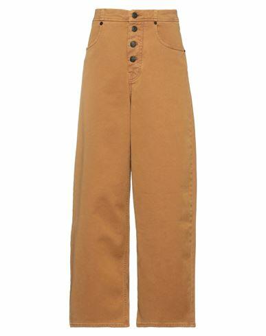 Department 5 Woman Pants Camel Cotton, Elastane Cover