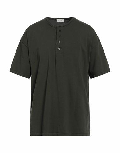 American Vintage Man T-shirt Military green Cotton Cover