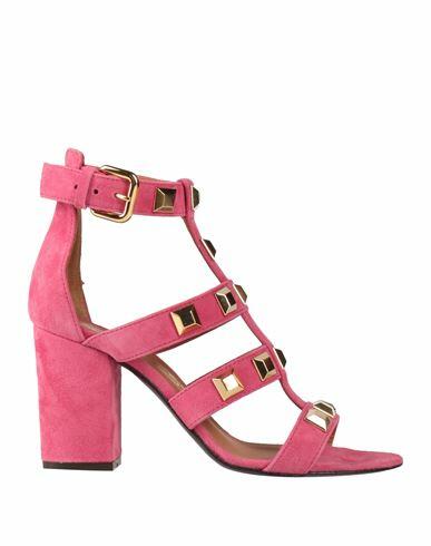 Via Roma 15 Woman Sandals Fuchsia Soft Leather Cover