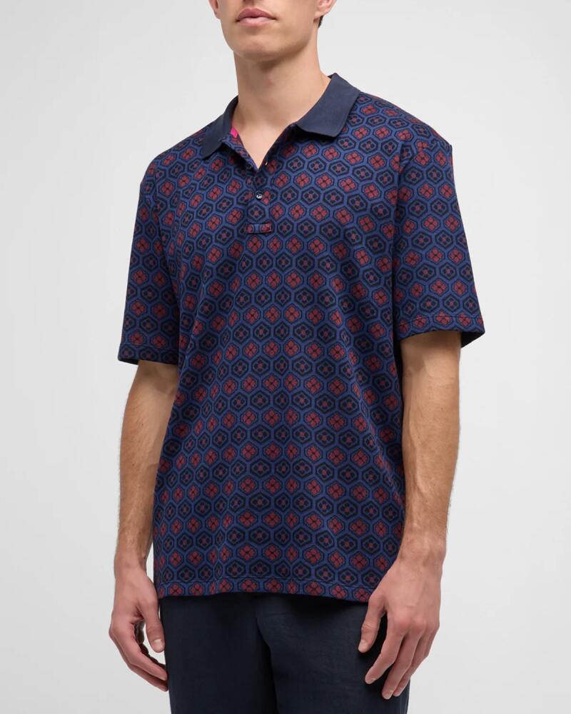 Scotch & Soda Men's Jacquard Polo Shirt Cover