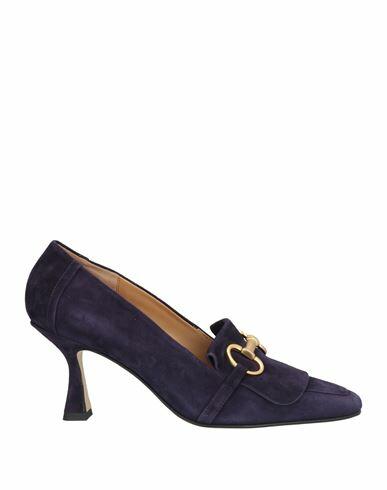 Pomme D'or Woman Loafers Dark purple Soft Leather Cover