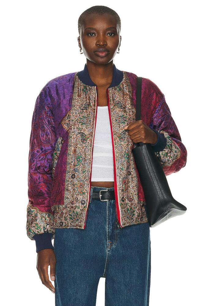 Pierre-Louis Mascia Quilted Bomber in Multi Cover