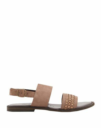 8 By Yoox Leather Multi-strap Sandal Man Sandals Light brown Calfskin Cover