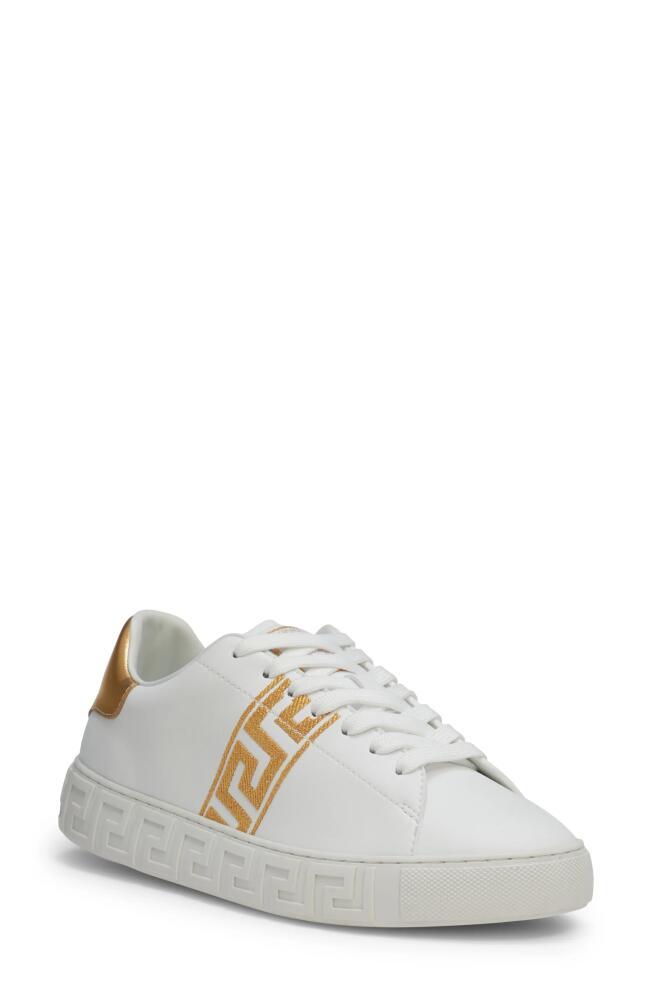 Versace Low Top Sneaker in White/Gold Cover