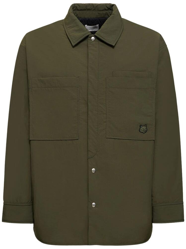 MAISON KITSUNÉ Crispy Nylon Logo Overshirt Cover