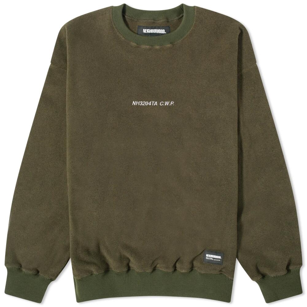 Neighborhood Men's Fleece Crew Sweater in Olive Drab Cover