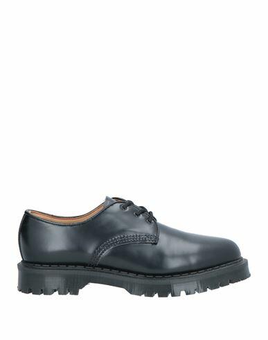 Sandro Man Lace-up shoes Black Leather Cover