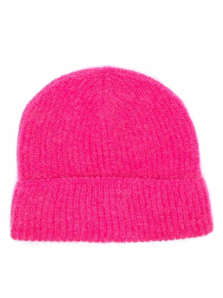 P.A.R.O.S.H. textured ribbed-knit beanie - Pink Cover