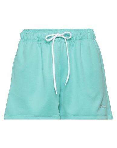 Gaëlle Paris Woman Shorts & Bermuda Shorts Turquoise Polyester, Cotton Cover