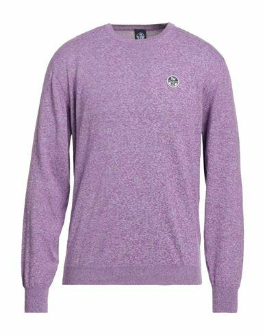 North Sails Man Sweater Purple Cotton Cover