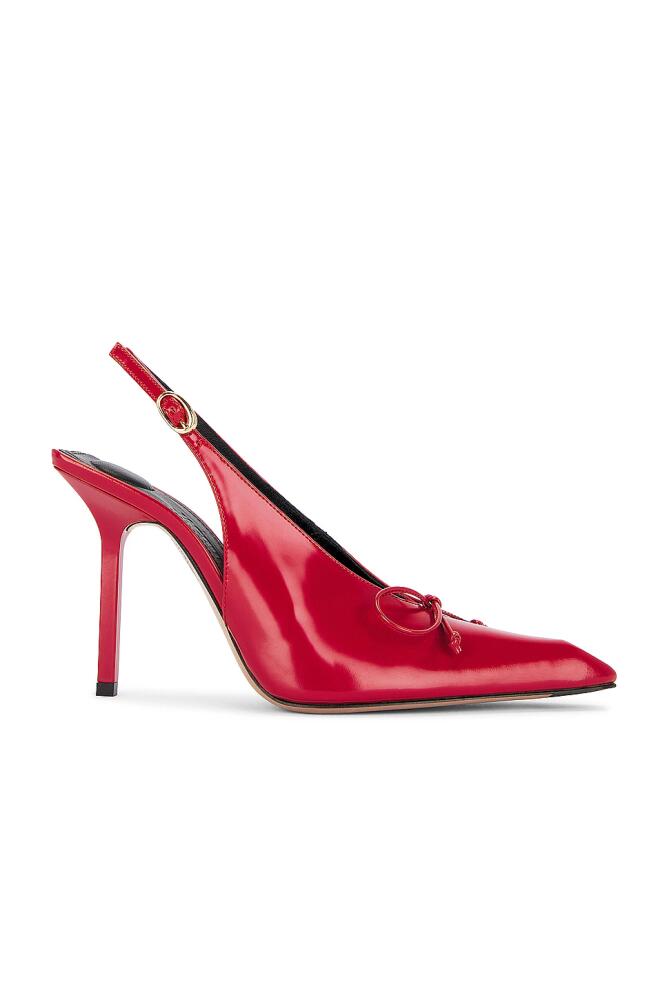 JACQUEMUS Les Slingbacks Cubisto H in Red Cover