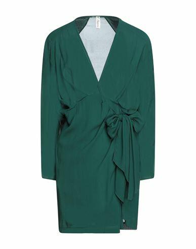 Souvenir Woman Mini dress Dark green Viscose Cover