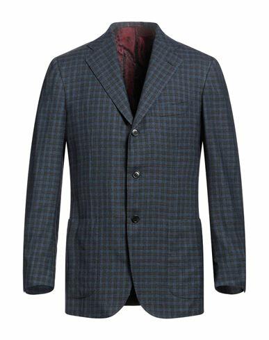 Kiton Man Blazer Navy blue Cashmere Cover